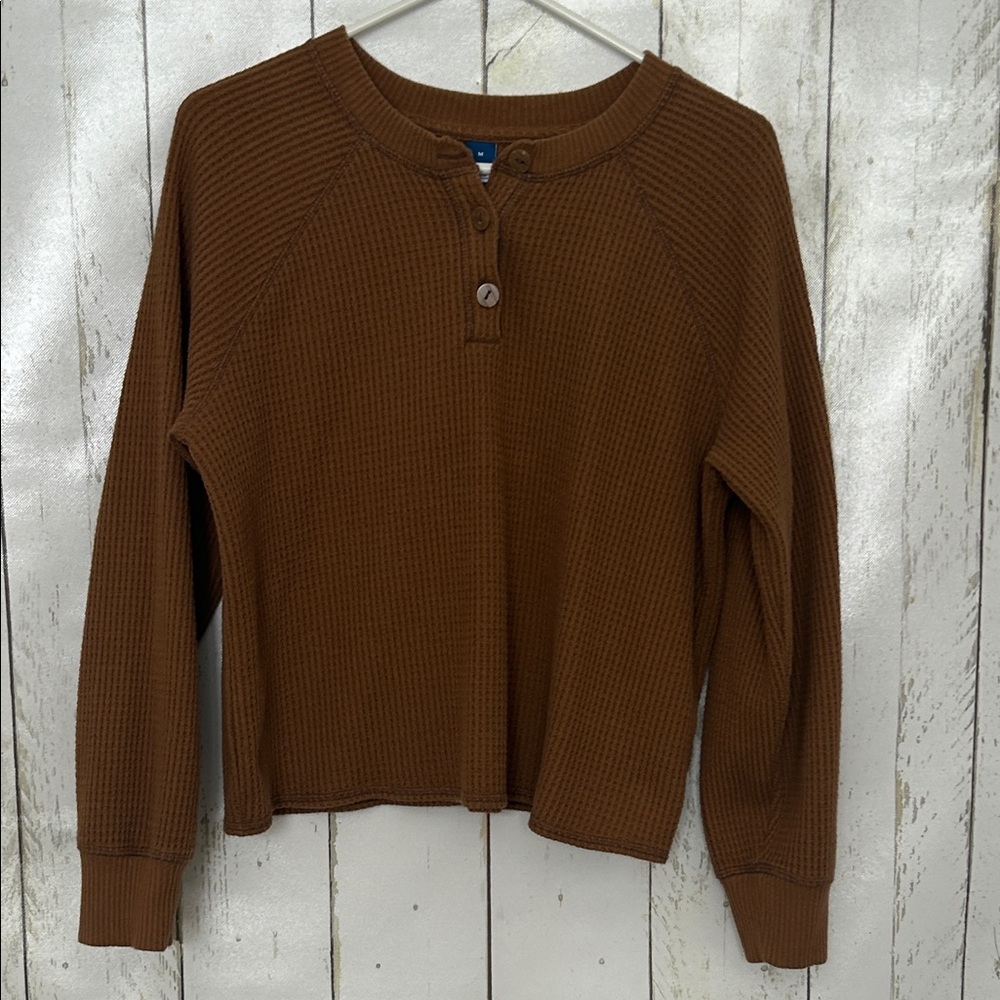 Old Navy Women’s Waffle Knit Crew Neck